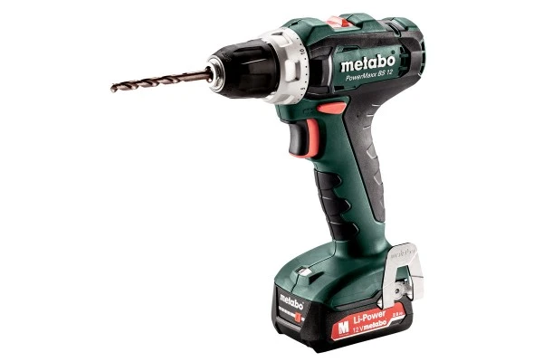 Metabo Akku-Bohrschrauber PowerMaxx BS 12, 12V 2x2Ah Li-Ion + SC 30, 601036500 – Bild 2
