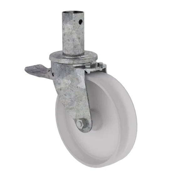 Günzburger Lenkrolle Mit Feststellbremse Und Zapfen, 27958