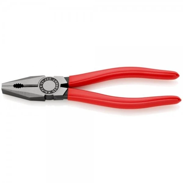 Knipex Kombizange Schwarz Atramentiert Mit Kunststoff überzogen 200 Mm, 03 01 200