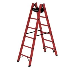 Günzburger Vollkunststoff-Sprossen-Stehleiter, 2 X 6 Sprossen, 36406