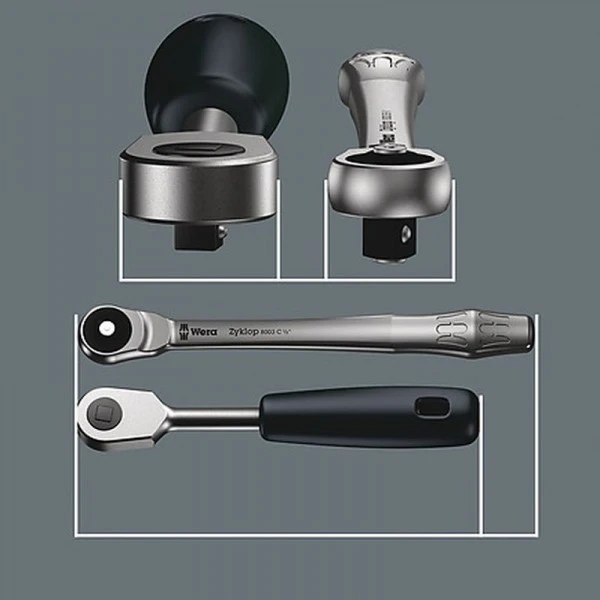 Wera Durchsteckvierkant 1/2"-Antrieb, Metrisch 8100 SC 7, 05004077001 – Bild 5