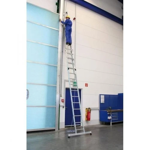 Günzburger Aluminium-Seilzugleiter 2-teilig Mit Nivello-Traverse 2 X 20 Sprossen, 21320 – Bild 4