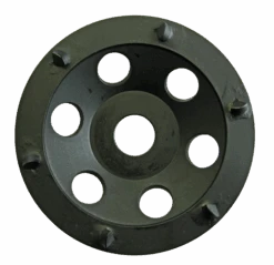 Eibenstock PKD-Schleifteller (schwarz), Ø 125 Mm, 6 PKD-Segmente Rund, 37118000