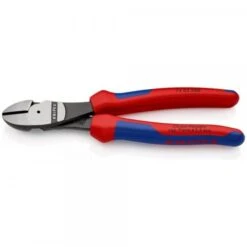 Knipex Kraft-Seitenschneider Schwarz Atramentiert Mit Mehrkomponenten-Hüllen 200 Mm, 74 02 200