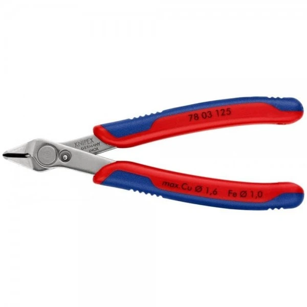 Knipex Electronic Super Knips® Mit Mehrkomponenten-Hüllen 125 Mm, 78 03 125