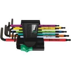 Wera Winkelschlüsselsatz, BlackLaser 967/9 TORX BO Multicolour 1, 05024335001