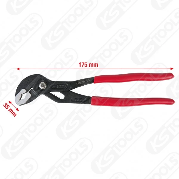Ks Tools KS-Tools Wasserpumpenzange Mit Druckknopfverstellung, 240mm, 115.2010 – Bild 3