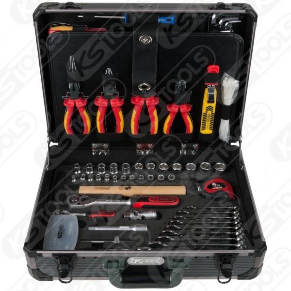 Ks Tools KS-Tools 1/4" + 1/2 Elektriker-Werkzeugkoffer, 128-tlg., 911.0628 – Bild 4