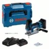 Bosch Akku-Stichsäge GST 18V-155 SC, 2 Akku Akku 4.0Ah, Ladg. L-BOXX 06015B0002