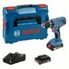 Bosch Akku-Bohrschrauber GSR 18V-21, 2 X 2.0 Ah Li-Ion Akku, L-BOXX 06019H1008