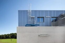 Günzburger Einzügige Steigleiter Mit Rückenschutz Stahl Verzinkt, 520100