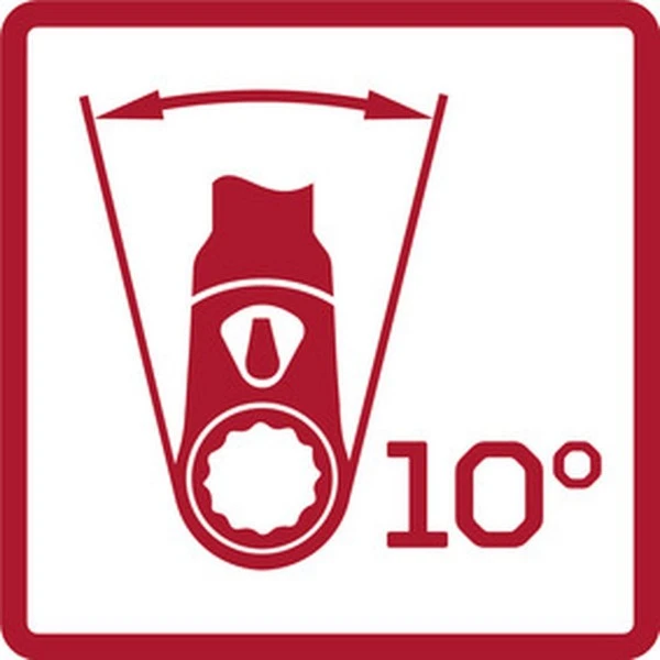 Gedore Red 2K-Umschaltknarre 1/4 Gekr. 145mm RSW10°, 3300159 – Bild 4