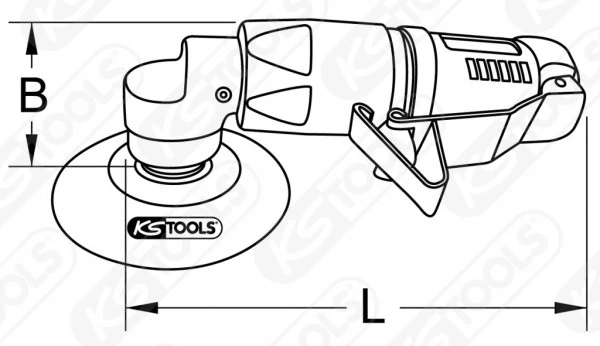 Ks Tools KS-Tools 1/4" Mini-Druckluft-Polierer-Satz, 5-tlg., 515.5120 – Bild 2