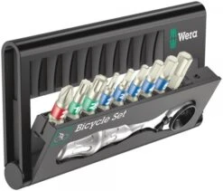 Wera Bit-Sortiment, Edelstahl Mit Ratsche Bicycle Set 9, 05004177001