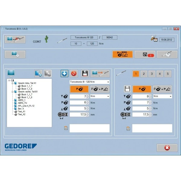 Gedore TT3KH 350 Elektr. Drehmomentschlüssel TorcoTronic III1/2"SE 14x18,2648644 – Bild 4