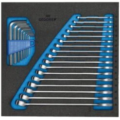 Gedore 1500 CT2-7 Ring-Maulschlüssel-Satz In Check-Tool-Modul, 2308878