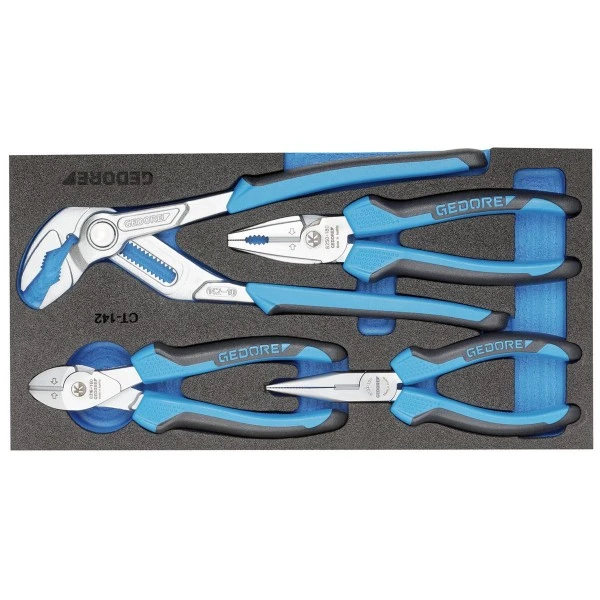Gedore 1500 CT1-142 Zangen-Sortiment In Check-Tool-Modul, 2309025